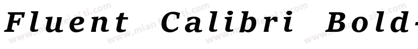 Fluent Calibri Bold字体转换